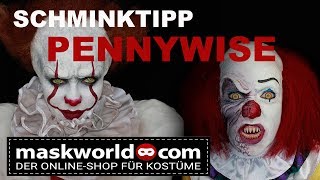 Pennywise makeup tutorial Halloween makeup  Stephen Kings´s IT remake 2017 horrorclown sfx [upl. by Williams731]