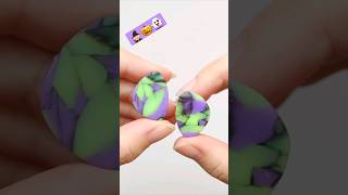 polymer clay halloween earrings tutorial 🎃 polymerclay tutorial jewellery earrings halloween [upl. by Crespi]