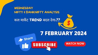 BANKNIFTY amp NIFTY ANALYSIS FOR TOMORROW  WEDNESDAY  7 FEBRUARY 2024  Vijay BankNifty ft Aazaad [upl. by Ijic]