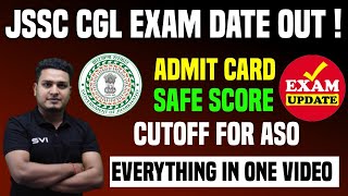 JSSC CGL EXAM DATE AND ADMIT CARD DETAILS OUT [upl. by Shepard]