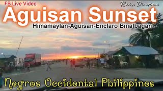 Himamaylan City Sunset in Aguisan Joyride to Brgy Enclaro Binalbagan Negros Occidental [upl. by Modestine]