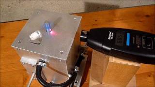 First RPM test of my selfmade Tesla turbine with pressed air [upl. by Warrin]