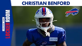 Christian Benford quotFelt Good to Be Back Out Therequot  Buffalo Bills [upl. by Anitreb]