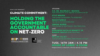 Climate Commitment Holding the Government Accountable on NetZero [upl. by Davis]