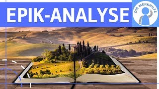 EpikAnalyse Interpretation literarischer epischer Texte  Vorgehensweise Aufbau amp Tipps [upl. by Alyahc490]