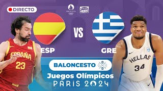 🏀 BALONCESTO  España logra su primera victoria en la cita olímpica ante Grecia [upl. by Barkley802]