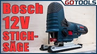 Bosch 12V Akku Stichsäge GST 12V70  Kompakt und handlich aber eine Menge Power [upl. by Carmita]