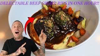 Beef Short Ribs In One Hour Using A Pressure Cooker [upl. by Supen]