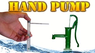 How to Make a Mini Hand Pump Running a Hand Pump [upl. by Tallia]