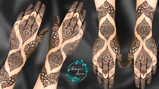 Khafif Mehndi Designs  Back Hand Mehndi Designs  Latest Mehndi Designs  Easy Arabic Mehndi Design [upl. by Marion]