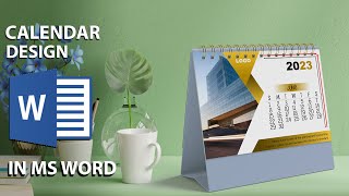 2023 Printable Calendar Design in Ms Word  Download FREE Template [upl. by Analrahc]