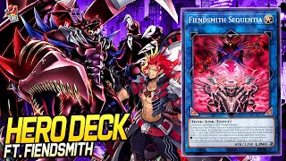 Hero Fiendsmith Deck  EDOPRO  Replays 🎮  Decklist ✔️ hero fiendsmith yugioh [upl. by Ayatal]