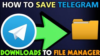 How to save telegram downloads to file manager  save telegram video in phone gallery [upl. by Josie]