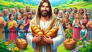 JESUS FED THE 5000  Animated Song for Kids [upl. by Eclud]