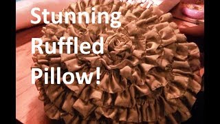 How To Make A Ruffled Pillow DIY Ruffled Pillow [upl. by Reichel691]