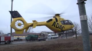 Landung Rettungshubschrauber Christoph 33 in Hoyerswerda [upl. by Damicke]