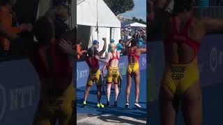 España se cuelga el BRONCE primer Campeonato del Mundo de Relevos Mixtos de Triatlón Paralímpico [upl. by Loseff]