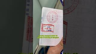 Bangkok airport visa on arrival process explained thailand visafreecountries [upl. by Wein]