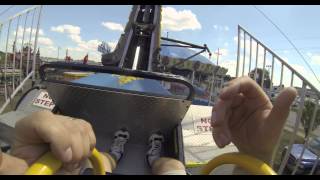 Ring of Fire Midway Carnival Fair Ride with GoPro Hero3 Black Edition Camera  FPV going Upside Down [upl. by Sadye]