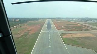 Landing in Accra Ghana  Cockpit View [upl. by Selway139]