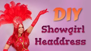 DIY Showgirl Feather Headdress [upl. by Anawed]