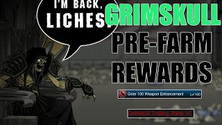 AQW New Grimskull Dungeon Pre Farm Item Requirements  Grimskull Rep  Grim Weapon Enhancement [upl. by Otinauj261]