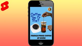 How to make a French Press Coffee at Home Shorts [upl. by Anairad]