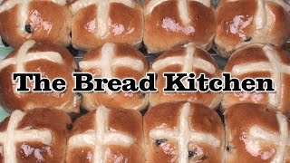 Traditional Hot Cross Buns Recipe in The Bread Kitchen [upl. by Naitsirt112]