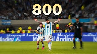 Lionel Messi ● All 800 Goals in Career ● With Commentaries [upl. by Yadsnil2]