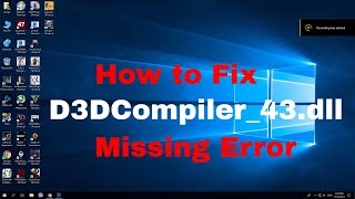 How to Fix D3DCompiler43dll Missing Error Windows 10 GTA 5 [upl. by Atiuqahs]