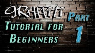 Graffiti Tutorial for Beginners Part 1  Steves Art Studio [upl. by Soilisav]