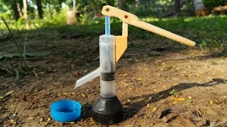 How to make Hand Water Pump  Black RoboBrain [upl. by Nerrak20]