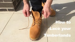 How to lace your Timberlands [upl. by Eirek]