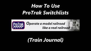 How to Use ProTrak Switchlists [upl. by Keir]