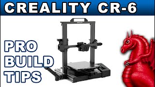 Creality CR6 assembly and pro build tips [upl. by Nacim]