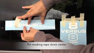 How to Apply a Car Decal  Detailed Steps  Dry Method  Application to Removal [upl. by Napas]