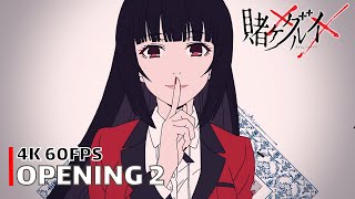 Kakegurui  Opening 2 4K 60FPS  Creditless  CC [upl. by Naenaj]