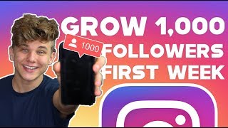 HOW TO GAIN 1000 ACTIVE FOLLOWERS ON INSTAGRAM IN 1 WEEK 2019 GROWTH HACKS [upl. by Ahsikan60]