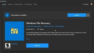 How To Use Windows File Recovery Tool  Microsoft Windows 10 File Recovery Tool [upl. by Nraa]