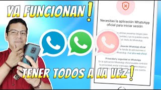 Como SOLUCIONAR ERROR de Whatsapp Plus y Whatsapp Estilo Iphone ✅ Necesitas la aplicación oficial 🔥 [upl. by Des]