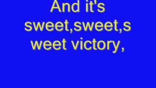 Sweet Victory Lyrics Spongebob [upl. by Clauddetta]