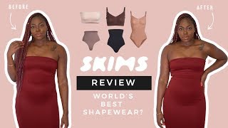 WORLDS BEST SHAPEWEAR SKIMS By Kim Kardashian Honest Review  Try On  KEAMONE F [upl. by Asnerek]