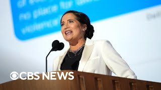 Former Trump official Stephanie Grisham endorses Kamala Harris for president at DNC [upl. by Primaveras199]