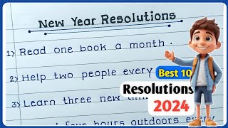 New Year Resolutions 2024 For Students  New Year resolutions 2024  resolutions newyear2024essay [upl. by Nairim519]