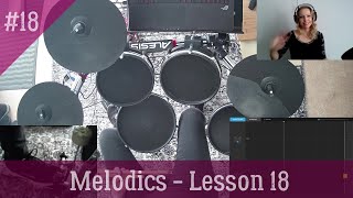 AnnasDrums  Melodics drums lesson 18 [upl. by Cleland]