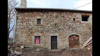 Réhabilitation de deux anciennes fermes en pierre du pays  Auvergne [upl. by Tarra]