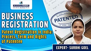 Patent Registration in India  Process Term and Rights of Patentee  Patent Fees [upl. by Eneg]