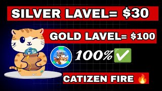 CATIZEN SILVER LAVEL 50 🤑 CATIZEN AIRDROP WITHDRAW  CATIZEN PRE MARKET PRICE  catizen [upl. by Ecnirp]