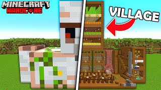 I Transformed the VILLAGE in Minecraft Hardcore Hindi [upl. by Lenod]