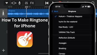 How To Make Ringtone for iPhone using GarageBand 2022 [upl. by Cowie463]